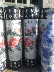 景德镇2米箭筒大花瓶 陶瓷花瓶批发
