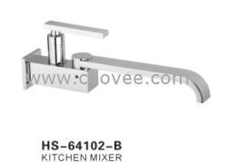 入墙式水龙头，单把厨房水龙头，单冷龙头，HS-64102-B