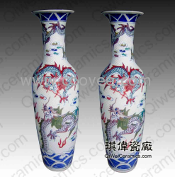 供應(yīng)青花斗彩雕龍?zhí)沾纱蠡ㄆ?
                                                         style=