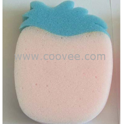 供應平面立體動物水果洗刷浴棉