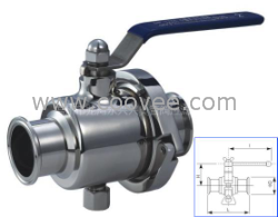 供應快裝型三塊式球閥