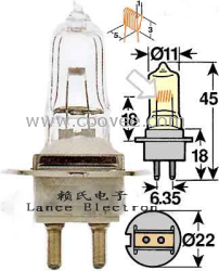 供应欧司朗灯泡 HLX64251 6V20W PG22