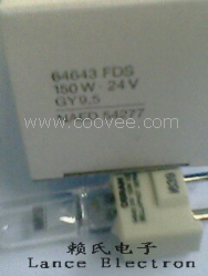 供應(yīng)OSRAM 64643 24V 150W 鹵素?zé)襞?GY9.5