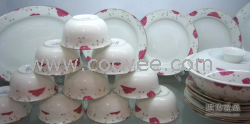 供應景德鎮陶瓷餐具萬紫千紅