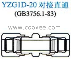 供应YZG1D-20对接直通中间接头(单卡套式)