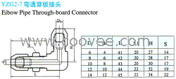 供應(yīng)YZG2-7彎通穿板接頭(密封圈式)(銅管、尼龍管用)