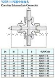 供应YZG5-11焊接式四通中间接头