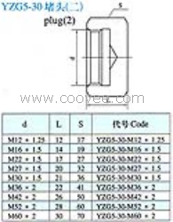 供应YZG5-30焊接式管接头-堵头(二)