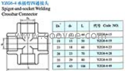 供应YZG6-4承插焊四通接头