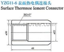 供應(yīng)YZG11-6表面熱電偶連接頭