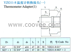 供應YZG11-8溫度計轉換接頭(一)