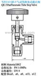 供应QE-3型气动管路角式截止阀