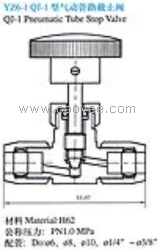 供应QJ-1型气动管路截止阀