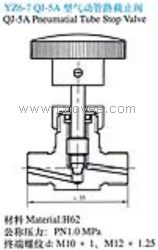 供应QJ-型气动管路截止阀