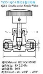 供应QZ-1型双卡套针形阀