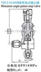 供应YZJ12-34 J94H微型角式截止阀