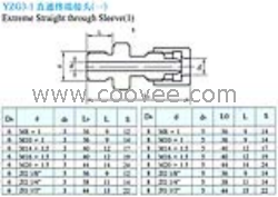 供应YZG3-1直通终端接头(一)(塑料管用)