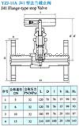 供应YZJ-11A J41型法兰截止阀