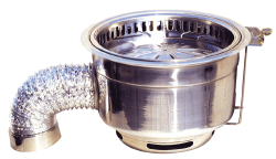 供應下排煙烤爐