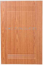 Supply kitchen cabinet doors, low glossy PVC