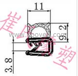 供應(yīng)EPDM機(jī)柜防撞密封條