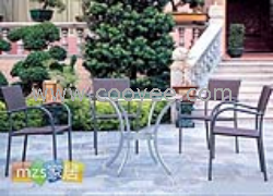 供應經典編藤桌椅系列MZS-370