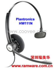 供应缤特力Plantronics HW111N话务式耳机，缤特力话务耳麦