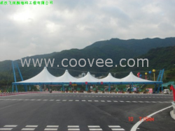 供應湖北黃石張拉膜結構公司，大冶膜結構園林小品，陽新膜結構停車棚看臺