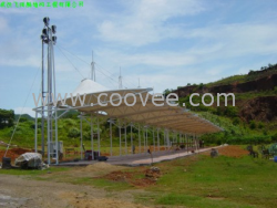供應湖北襄樊張拉膜結構公司，老河口膜結構園林小品，棗陽膜結構停車棚看臺