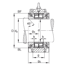 供应直立式轴承座 BND3040-Z-T-BF-S