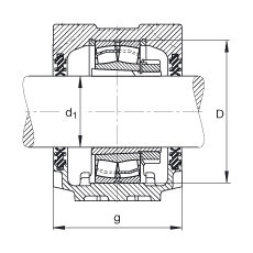 供应直立式轴承座 SNV120-L + 22311-E1-K + H2311X115 + DH611