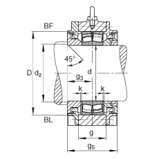 供应直立式轴承座 BND3040-Z-Y-BF-S