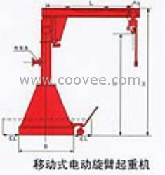 移动式悬臂吊，移动吊，悬臂吊，铭鑫起重