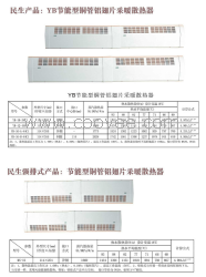 供应YB节能型铜管铝翅片采暖散热器