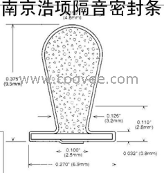 供應(yīng)門窗隔音密封條