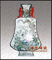 供应手绘粉彩陶瓷花瓶，家居摆设品，陶瓷装饰品，福利礼品，商务馈赠礼品，陶瓷工艺品，陶瓷礼品，节庆礼品