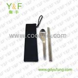 供應(yīng)布袋餐具 環(huán)保三件套 旅游用品 便攜餐具