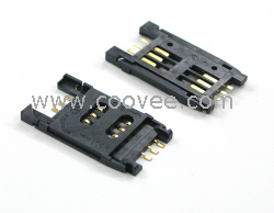 供应SIM卡座，卡座，卡座天地，SIM card connector,手机SIM卡座