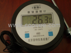 低價供應(yīng)銷售安電池數(shù)顯溫度計LCD-280S 插火線WMZ-200