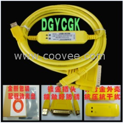 供应欧姆龙PLC编程电缆USB-CIF02镀金接头