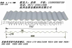 供应762/836镀锌波浪板
