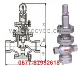 供应内螺纹连接先导活塞式蒸汽减压阀