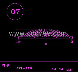 供应7号路灯散热器