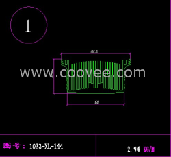 供应1号梳子散热器 电子散热器