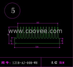 供应5号梳子散热器  工业散热器