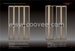 广东家用纤维纱网双折叠式门  双折叠式门