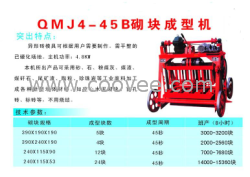 一次成型標(biāo)磚50塊讓您無憂省時的小型砌塊