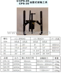 供应台湾分离式液压接码|拔轮工具|CPS