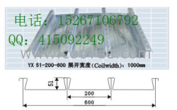 600燕尾式楼承板YX51-600钢承板