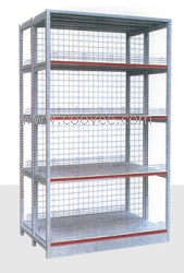 新浜四柱式貨架 馬陸平面鋼制托盤 紀金